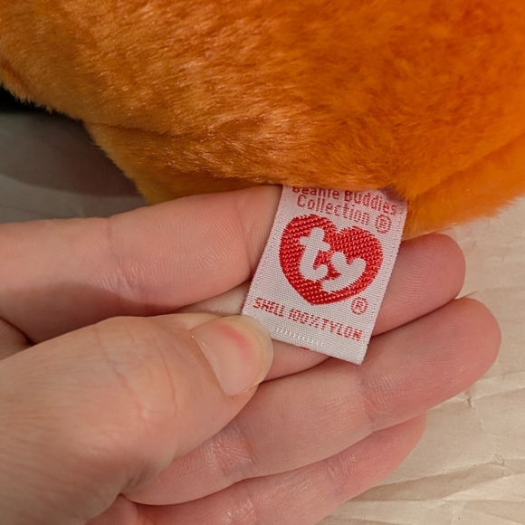 Lot of 2 (TWO) TY Beanie Babies - Pumpkin' Small and Large - Picture 8 of 10